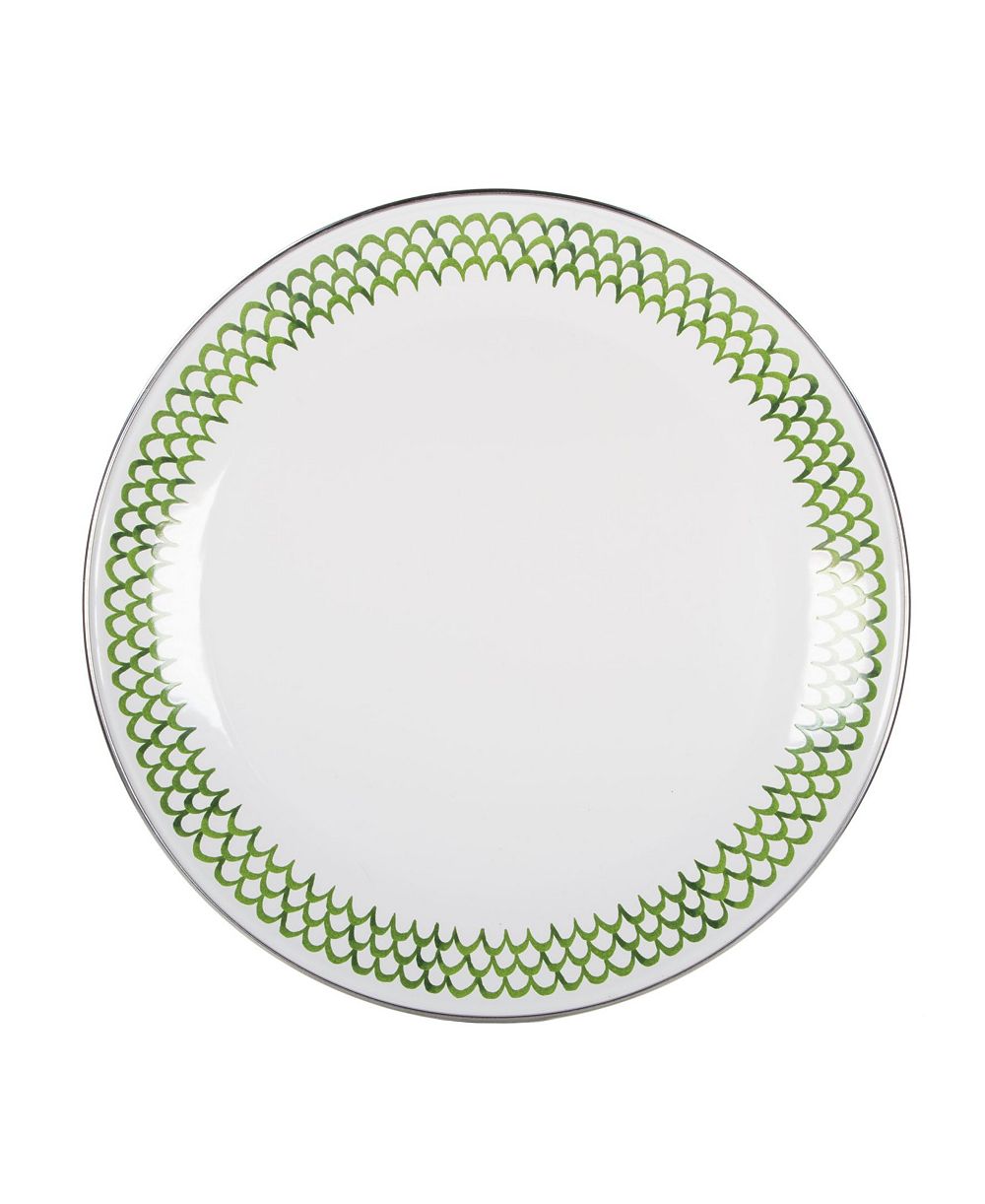 Набор обеденных тарелок Golden Rabbit Scallop Enamelware, 4 шт.