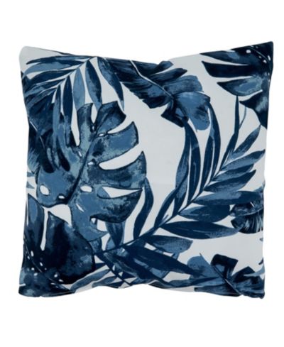Декоративная подушка Saro Lifestyle Tropical Leaf, 17" x 17"