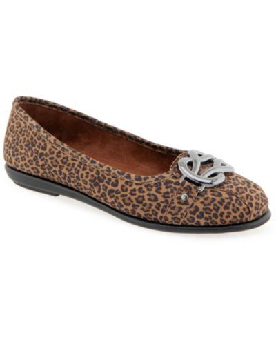 Tan multi faux leopard suede