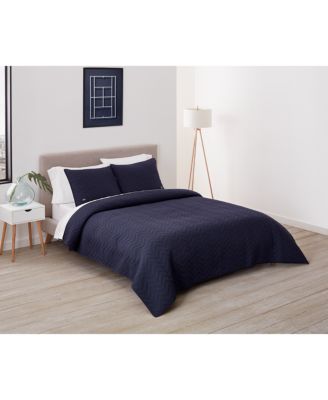 Lacoste Home Herringbone Stitch Quilt Set, King