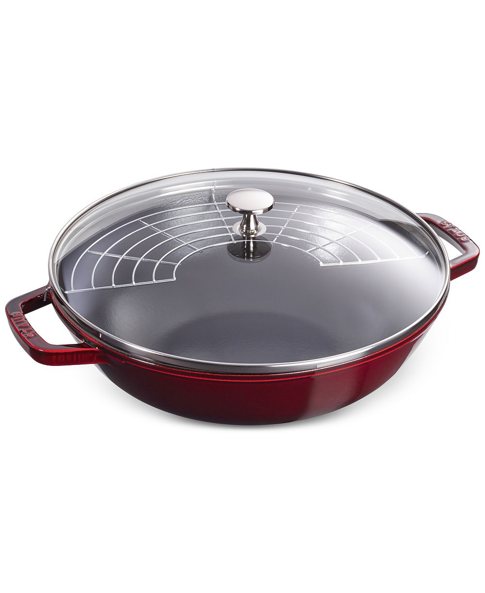 Staub Enameled Cast Iron 4.5-Qt. Perfect Pan with Lid
