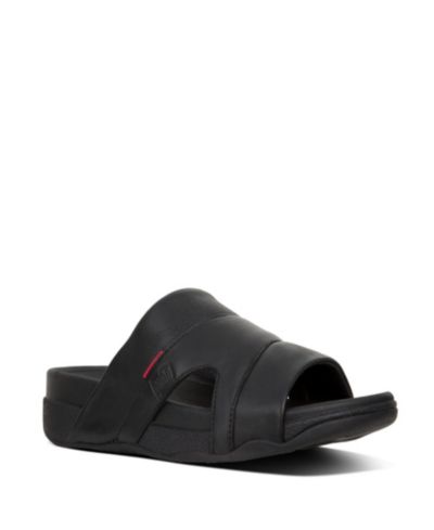 FitFlop Мужские кожаные шлепанцы Freeway Pool Slide