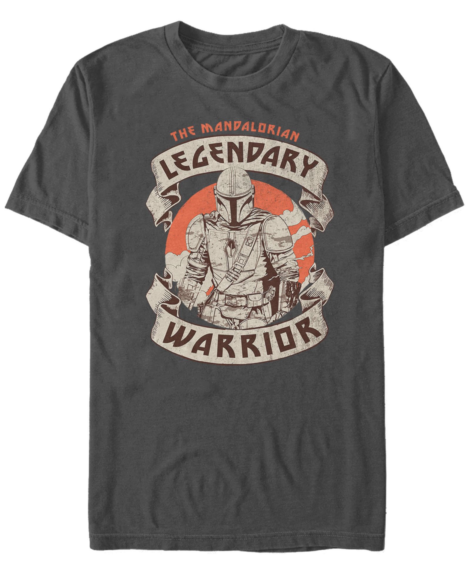 Fifth Sun Star Wars The Mandalorian the Legendary Warrior Short Sleeve Men's T-shirt