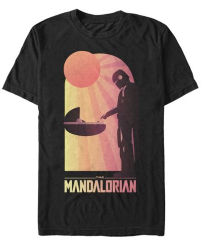 Футболка Fifth Sun Men's Star Wars The Mandalorian The Child Sunset Meeting с коротким рукавом