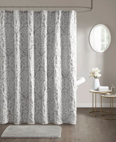 Madison Park Odette Jacquard Штора для душа, 72" x 72"