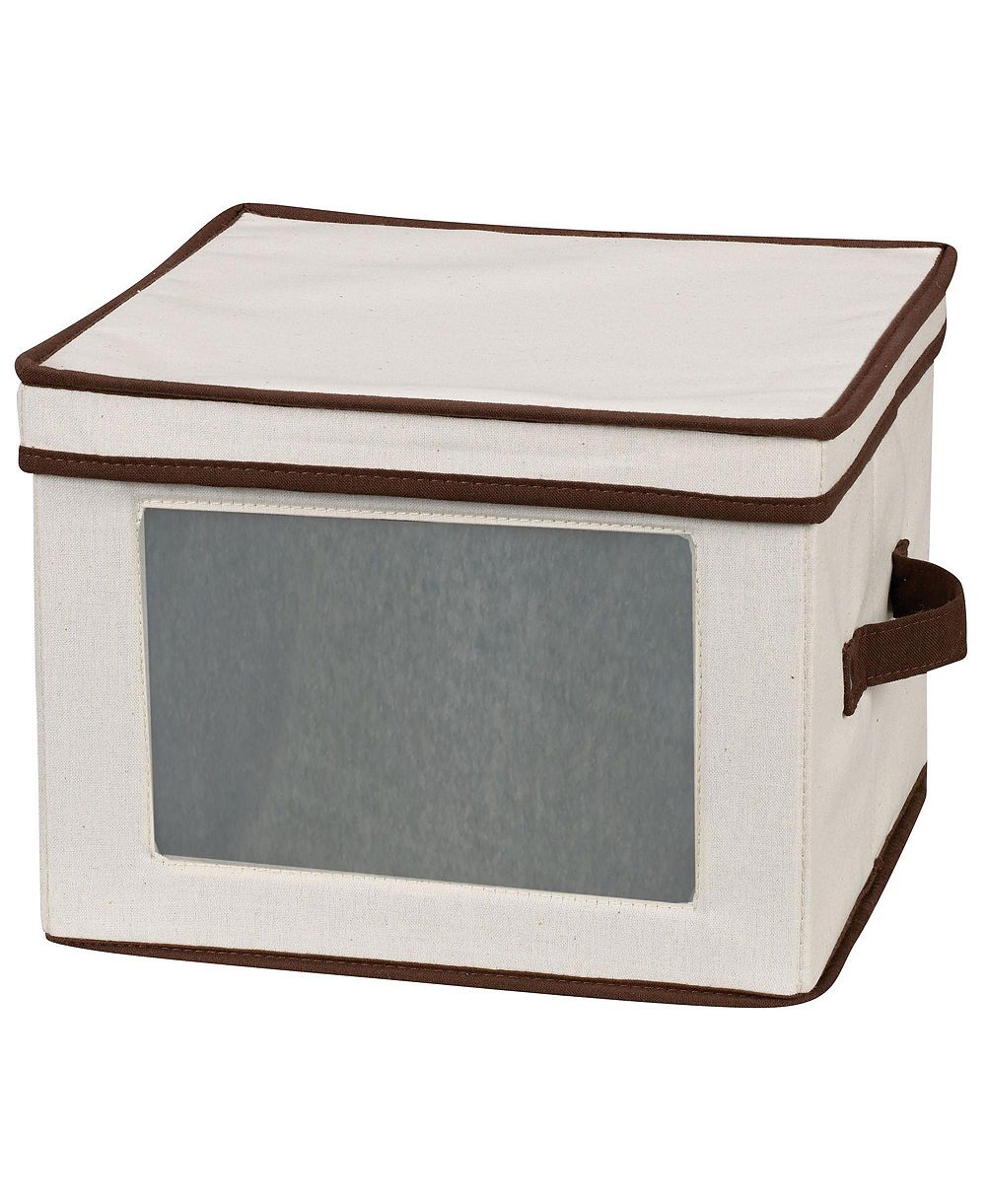 Коробка для хранения тарелок Household Essentials Windowed Panel and Handles