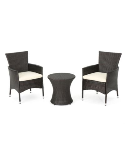 Набор уличной мебели Noble House Polina Outdoor 3 Piece Chat Set