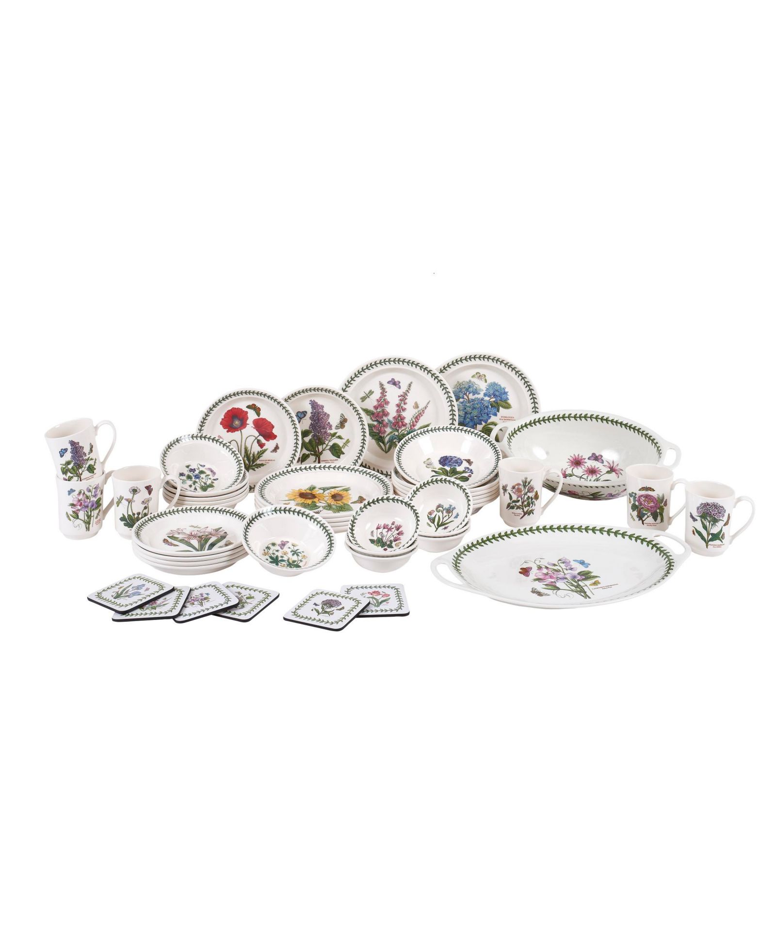 Набор посуды Portmeirion Botanic Garden, 44 Pc., Service for 6