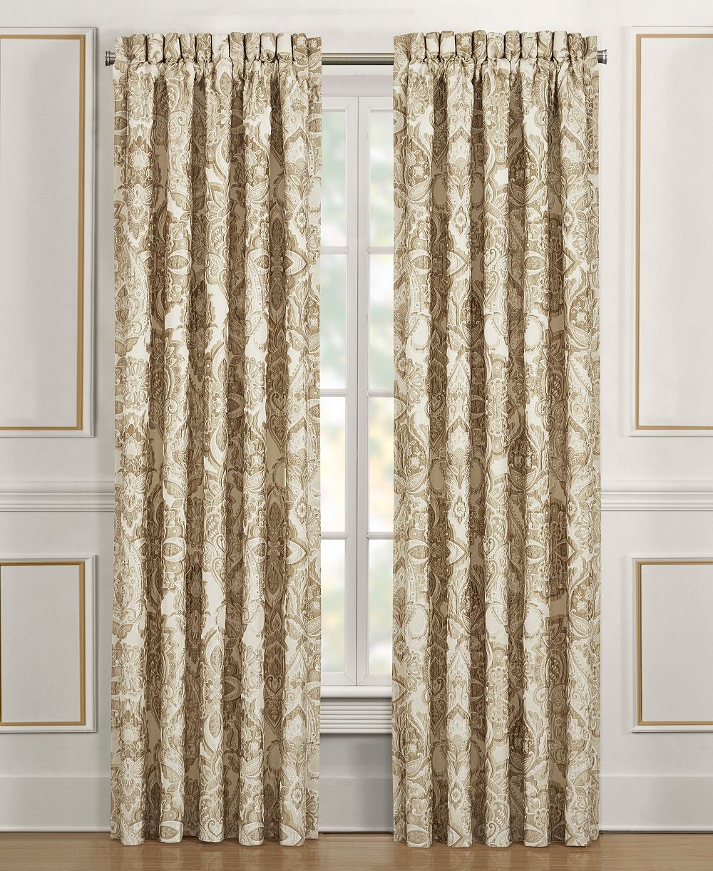 Парные шторы J Queen New York Sandstone Window Panel, 50" x 84"
