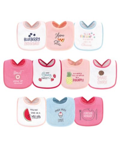 Детские слюнявчики Hudson Baby Girls Cotton Terry с наполнителем