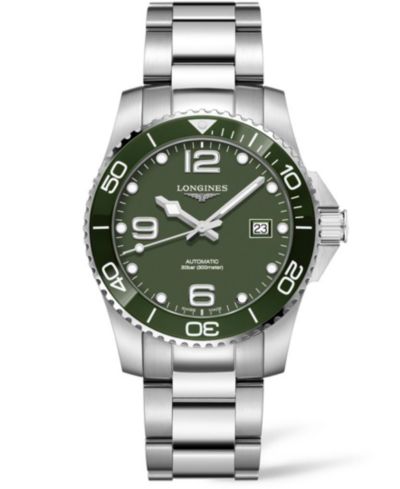 Longines Мужские швейцарские автоматические часы Hydroconquest со стальным браслетом 41mm