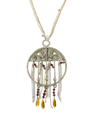 Ожерелье T.R.U. by 1928 Round Adorned с кисточкой и кристаллами
