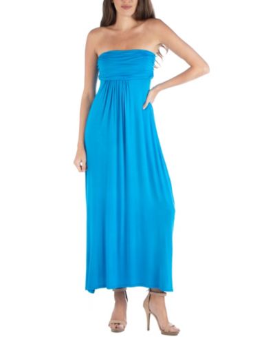 Макси-платье 24seven Comfort Apparel Strapless Empire Waist