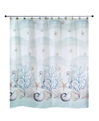 Avanti Coastal Terrazzo Printed Shower Curtain, 72" x 72"