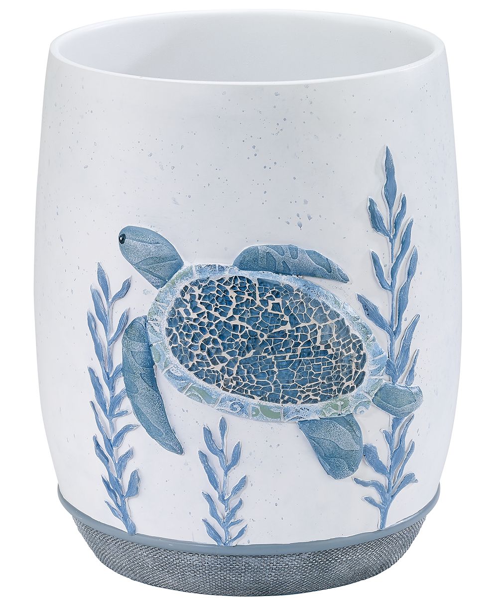 Avanti Caicos Sea Turtles Resin Wastebasket