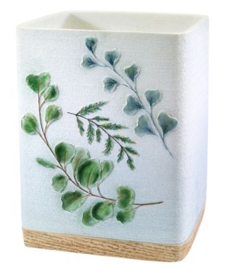 Avanti Ombre Leaves Botanical Resin Wastebasket