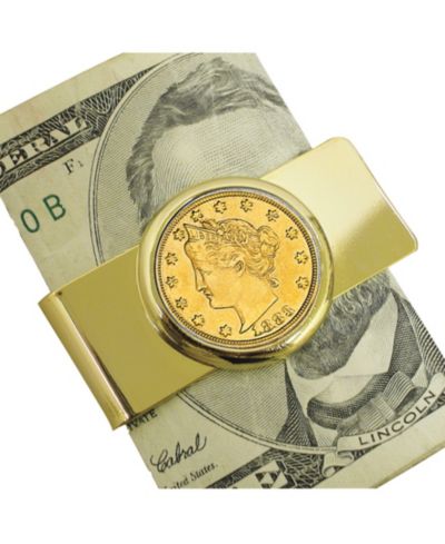 Мужской зажим для денег American Coin Treasures 1883 Gold-Layered Liberty
