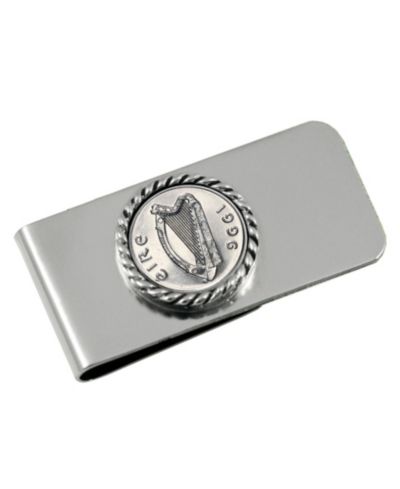 Мужской зажим для денег American Coin Treasures Irish 5 Pence Coin Money Clip