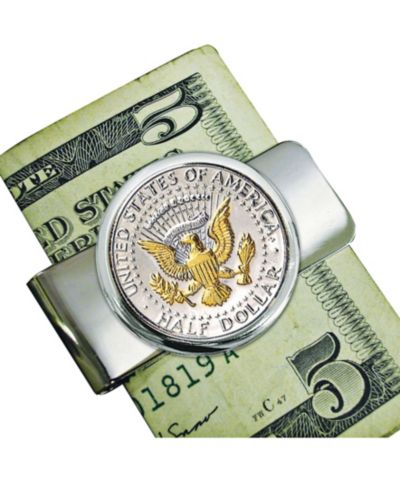 Мужской зажим для денег American Coin Treasures с золотым напылением