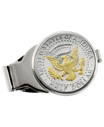 Мужской зажим для денег American Coin Treasures Gold-Layered Presidential Seal Half Dollar Coin