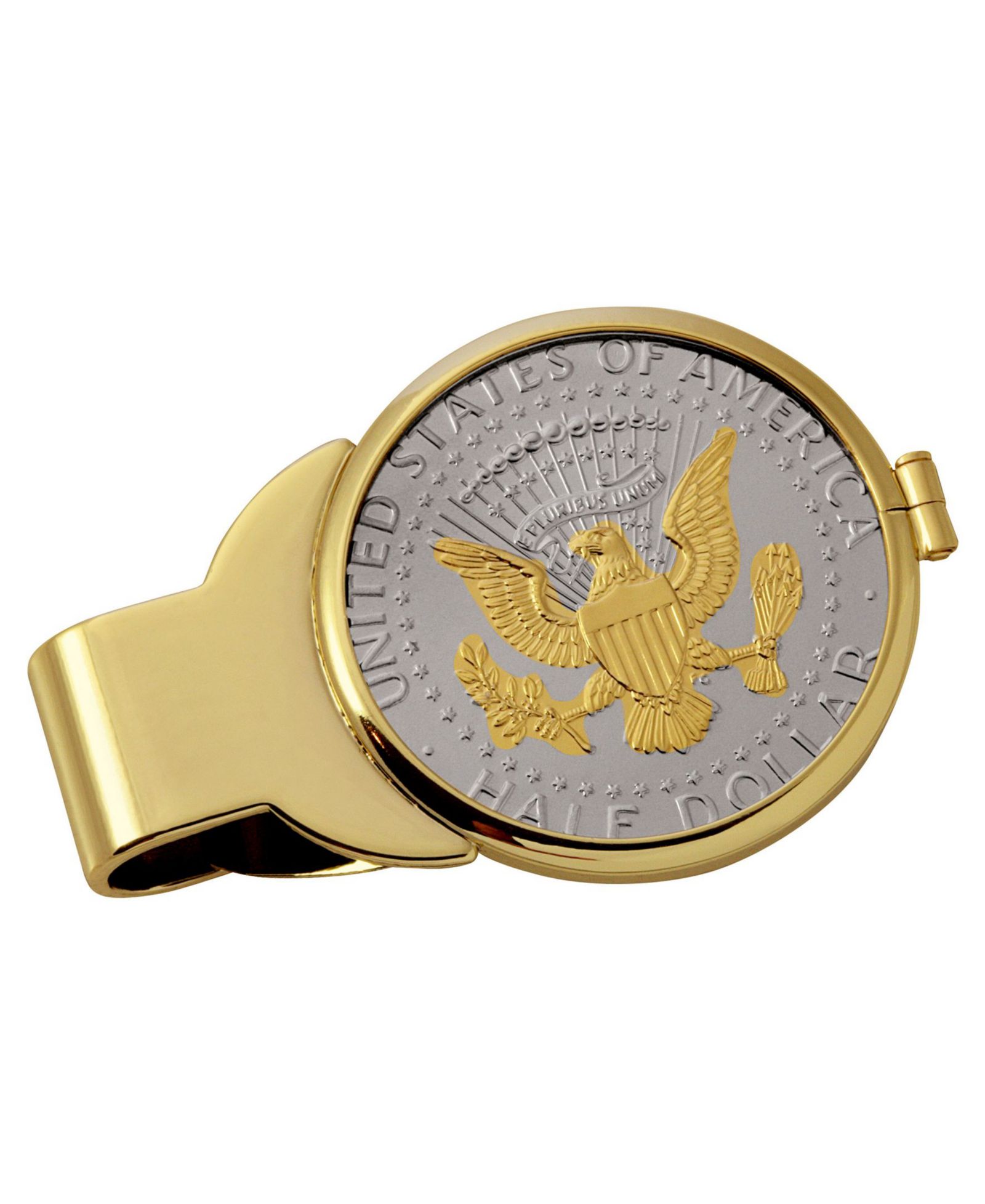 Зажим для денег Men's American Coin Treasures с золотым напылением и печатью президента