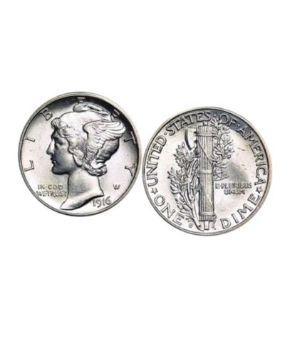 Запонки American Coin Treasures Silver Mercury Dime Coin
