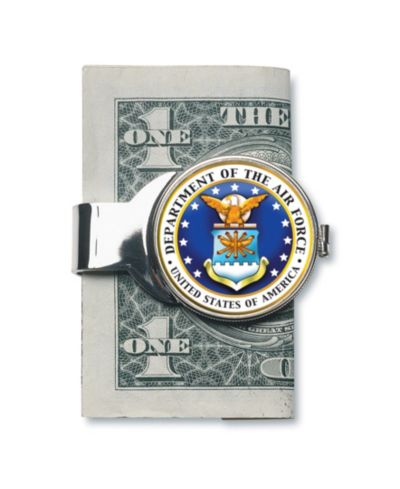 Мужской зажим для денег American Coin Treasures с цветным полудолларом JFK Air Force