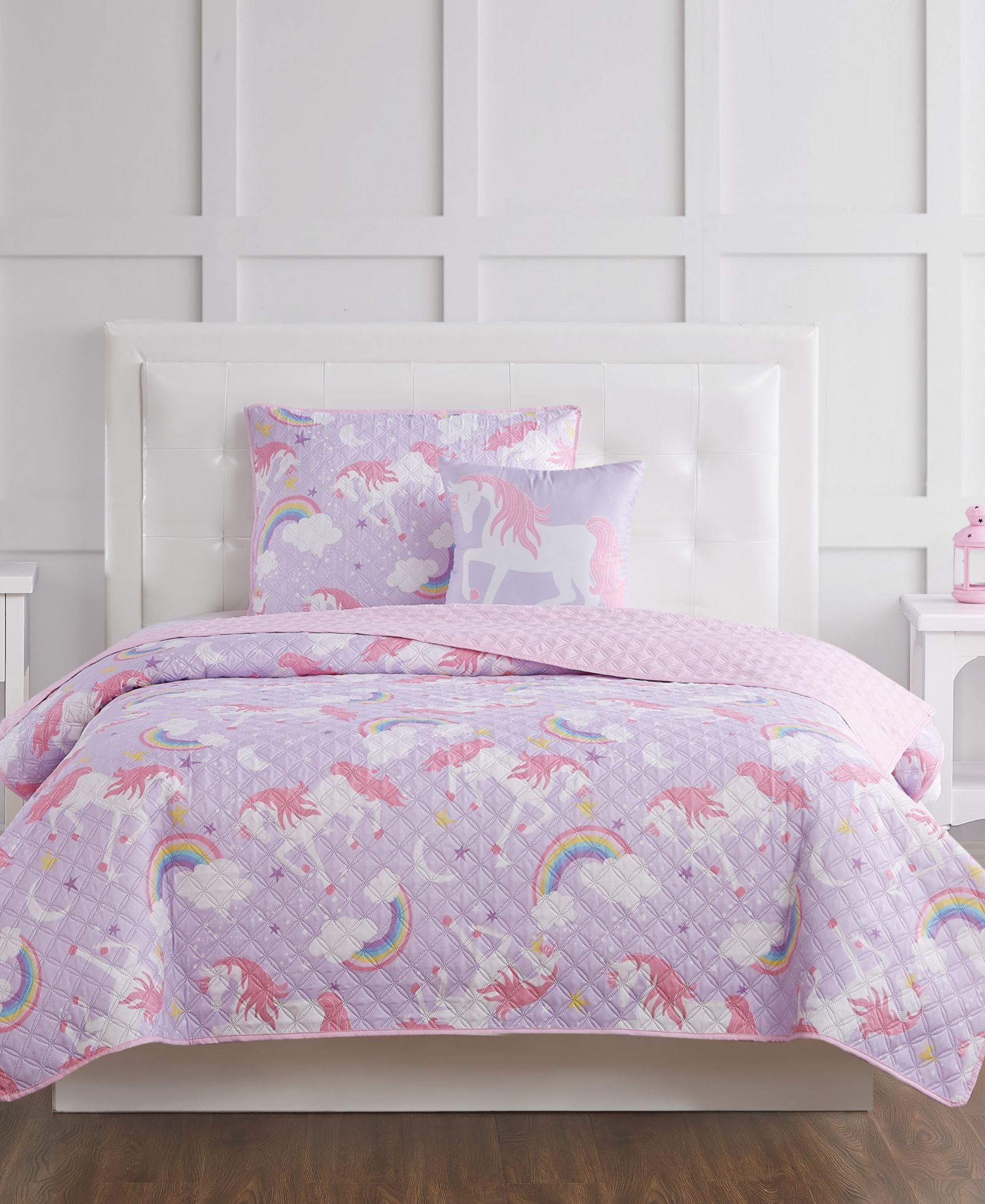 Детский комплект из 2 стеганых одеял My World Rainbow Unicorn, Twin