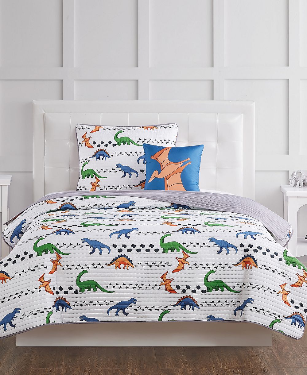 My World Детский Dino Tracks 3-Pc. Quilt Set, Full
