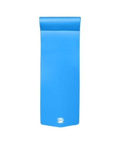 TRC Recreation Splash 1.25" Thick Foam Swimming Pool Float Mat, Bahama Blue