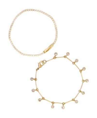 Женский набор браслетов ETTIKA Crystal Droplet Chain