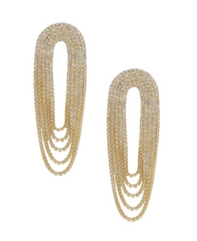 Женские серьги ETTIKA Crystal Drape Fringe