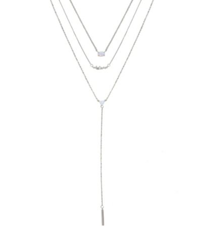 ETTIKA Layered opal lariat Женский necklace set of 3