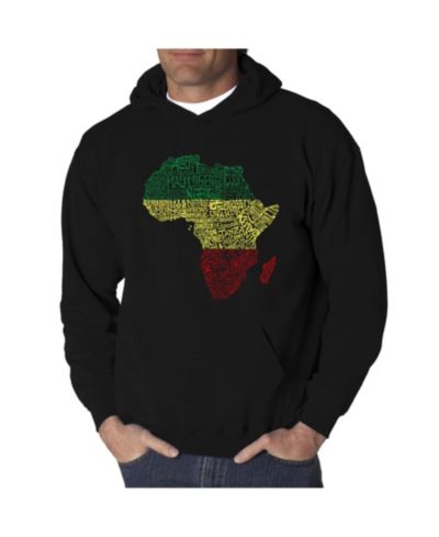 Мужской худи LA Pop Art Countries in Africa Word Art