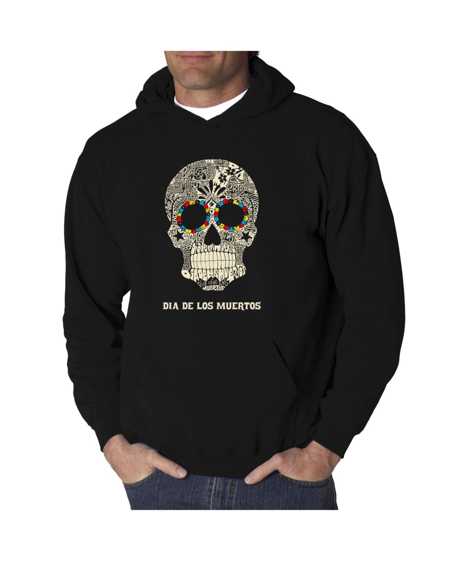 LA Pop Art Мужской худи с принтом Dia De Los Muertos