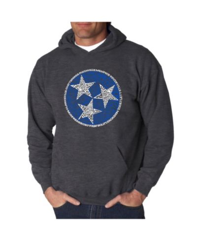 LA Pop Art Мужская толстовка с капюшоном Tennessee Tristar Word Art