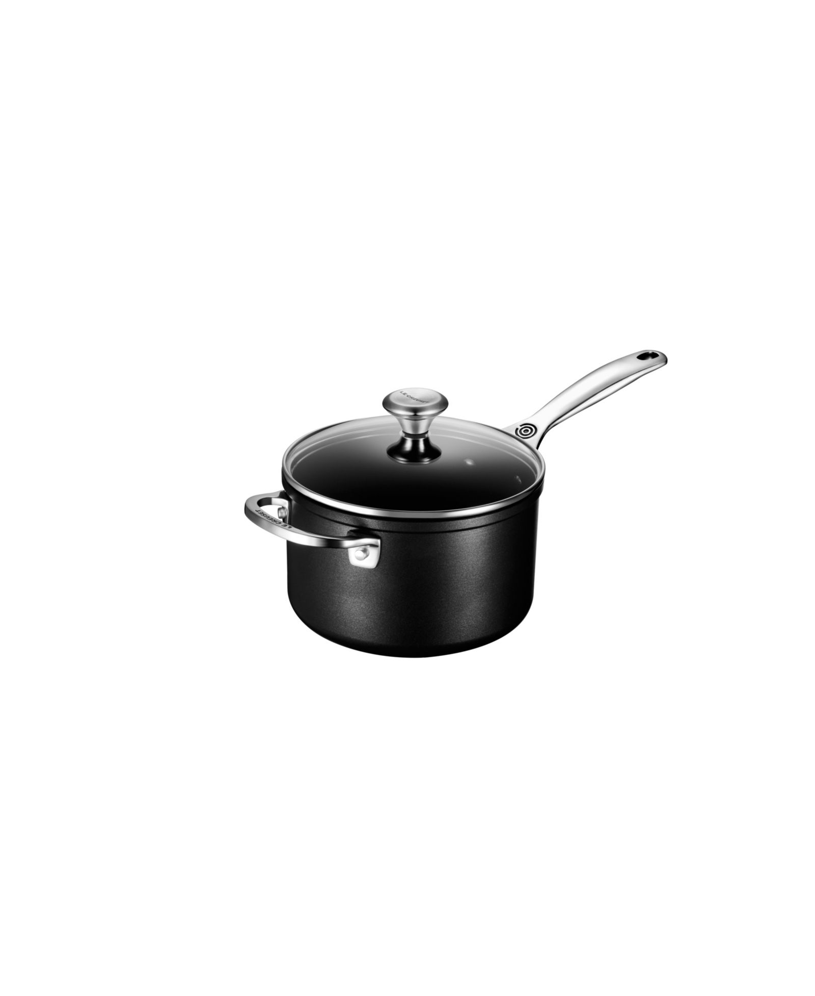 Le Creuset кастрюля с крышкой, алюминий с твердым анодированием, не пригорающая, 3-Qt.