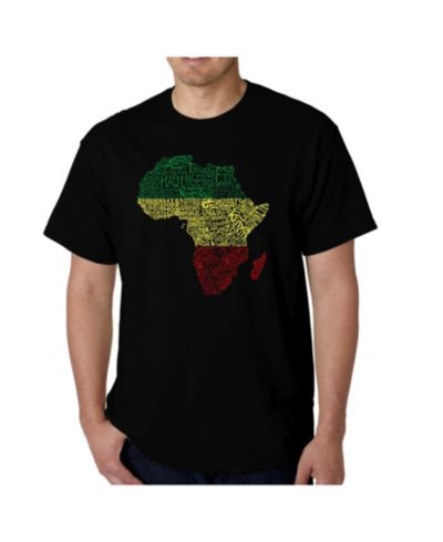 LA Pop Art Мужская футболка Word Art - Countries in Africa