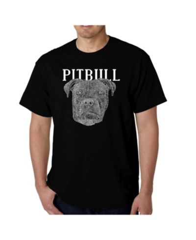 Мужская футболка LA Pop Art Word Art - Pitbull Face