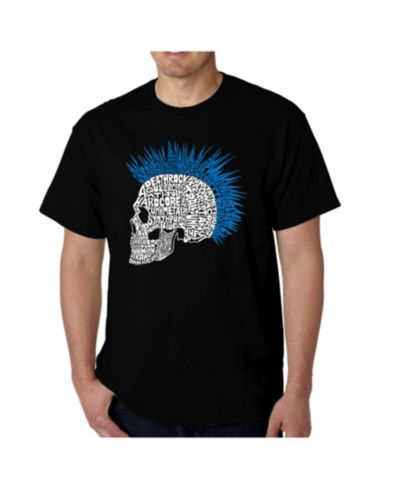 LA Pop Art Men's Word Art - Punk Mohawk T-Shirt