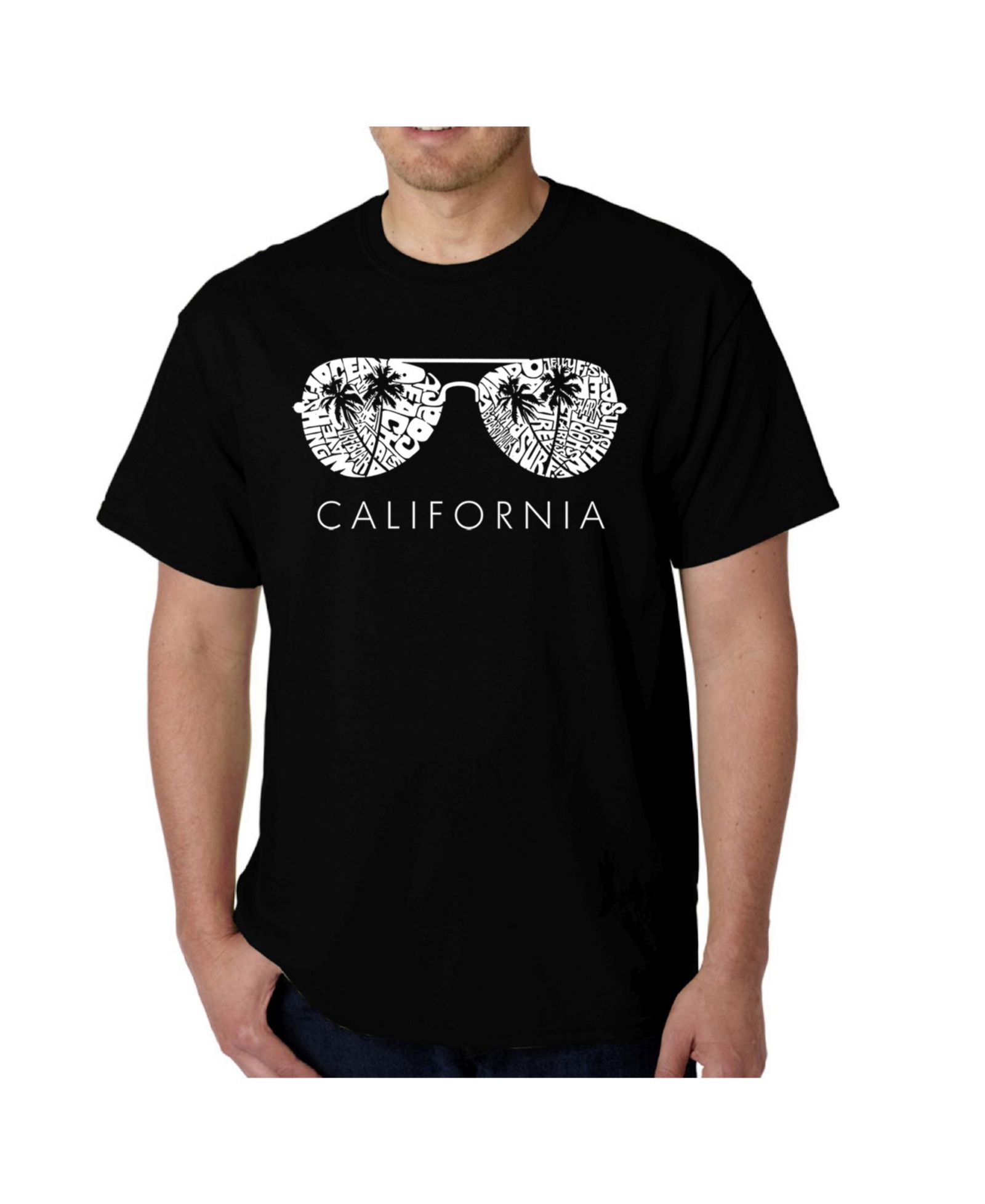 Мужская футболка LA Pop Art Men's Word Art - California Shades