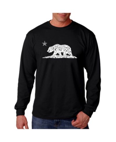 LA Pop Art Men's Word Art - California Dreamin Long Sleeve T-Shirt