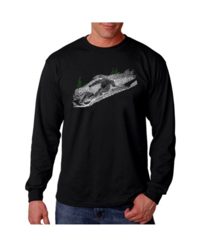 LA Pop Art Men's Word Art - Ski Long Sleeve T-Shirt