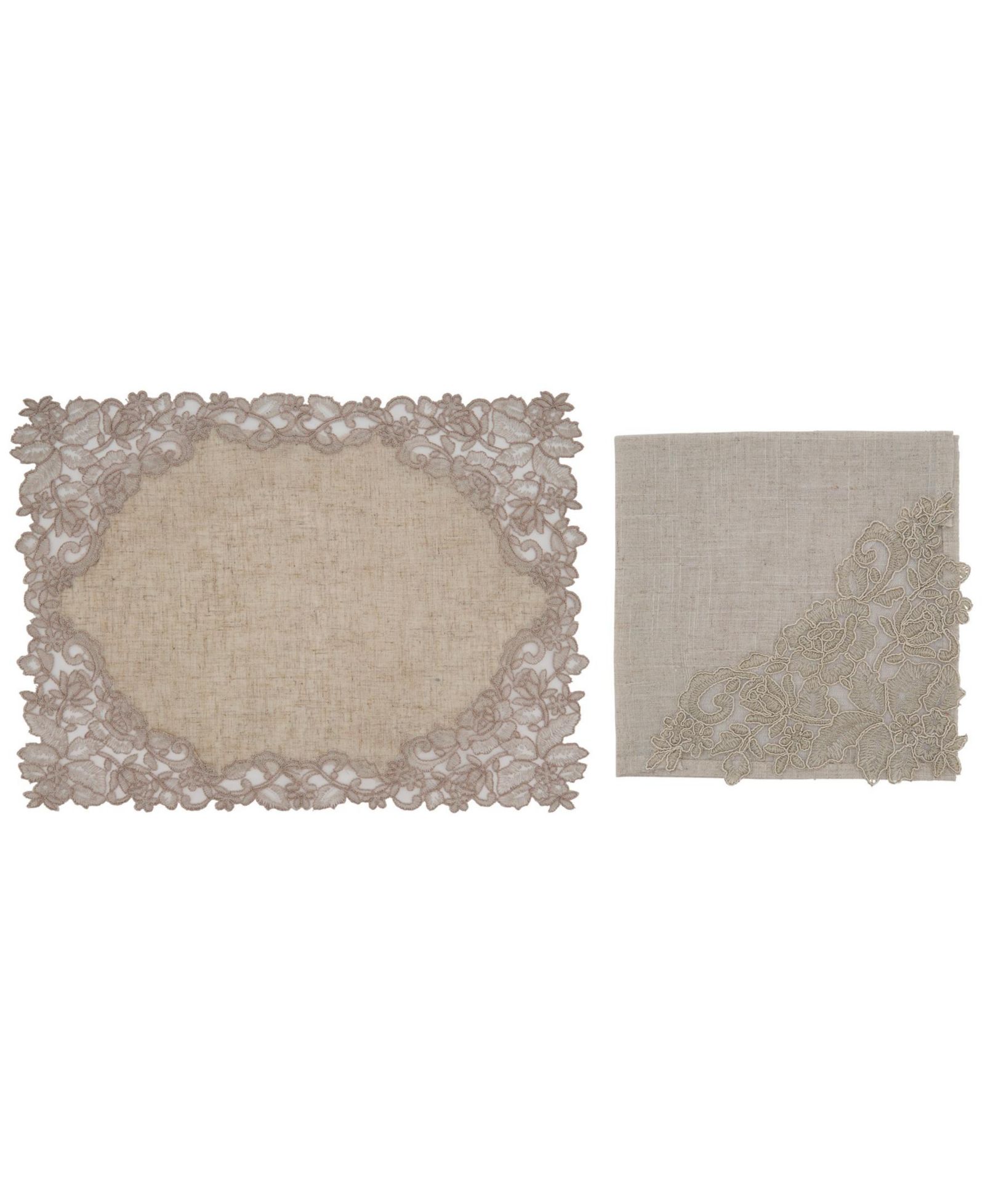 Набор из 2 салфеток Saro Lifestyle Embroidered Lace