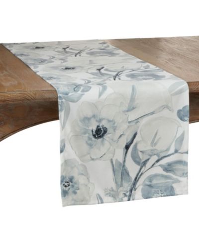 Saro Lifestyle Дорожка для стола Watercolor Floral