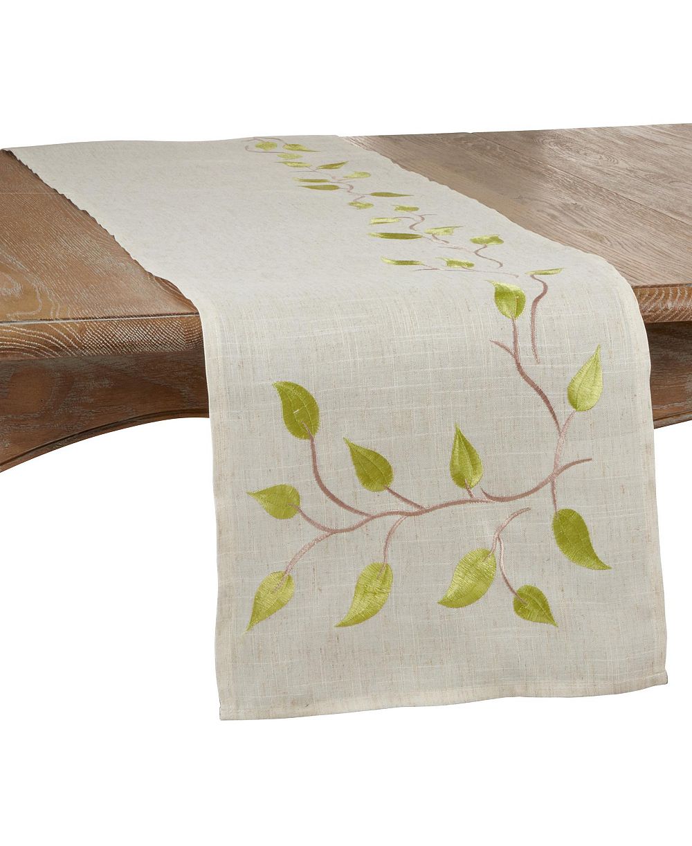 Декоративная дорожка Saro Lifestyle Embroidered Vine Runner