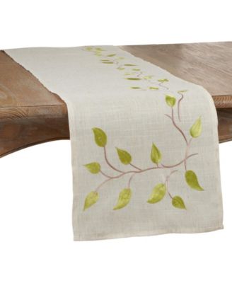 Декоративная дорожка Saro Lifestyle Embroidered Vine Runner