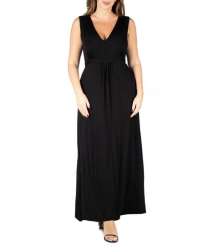 Платье макси 24seven Comfort Apparel Plus Size Sleeveless Empire Waist