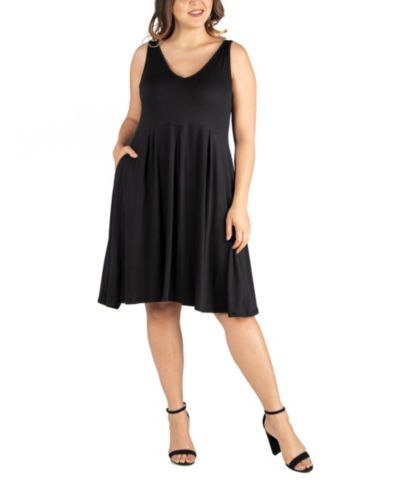 24seven Comfort Apparel платье Plus Size Fit and Flare