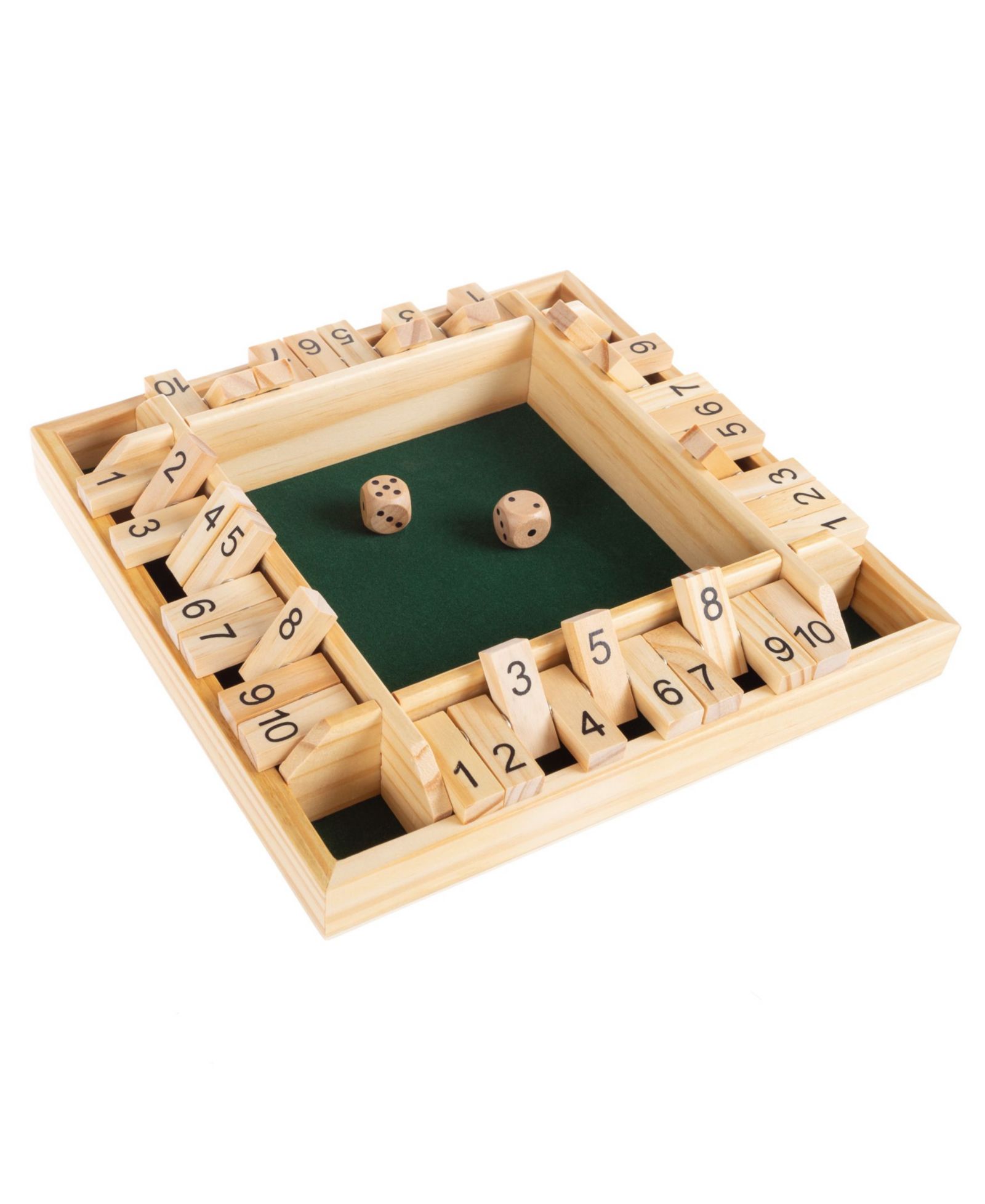 Настольная игра Shut The Box Classic с деревянным набором и костями